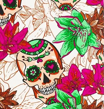 STColor SK007-4-Water Transfer Printing Film-Day of the Dead-50cmWx400cmL
