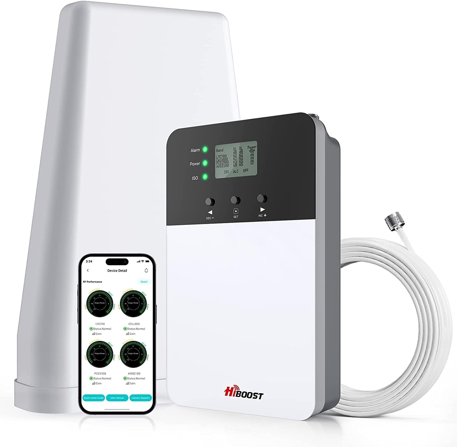 HiBoost Cell Phone Signal Boosters, Signal Booster for Home up 5G 4G