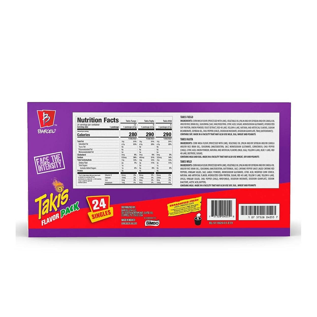 Takis Flavor Pack, 24 Count, 2 ounce bags