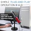 Pyle Microphone XLR to USB Signal Converter Adapter Universal Windows Mac Plug and Play Mic to PC Adaptor for Digital Recording Interface, Mix Audio Control, 48V Phantom Power, USB Cable (Red) #5
