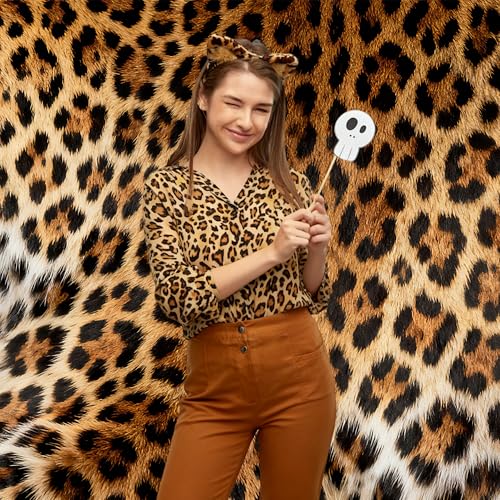 Fondo Leopardo 8x6FT Estampado Animal para Fotografía miniatura 5