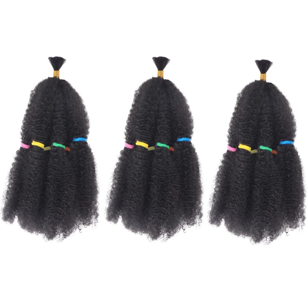 Afro Kinkys Hair 12 Inch 3 Packs Pre Stretched AfroKinkys Twist Hair Afro Braiding Hair Kinkys Twist Crochet Braids Synthetic Hair Extensions For