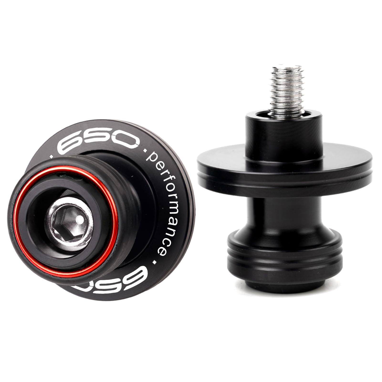 ZEXDDI Fit For Kawasaki Ninja 650 EX650 Z650 RS Z 650 2017-2023 2024 2025 Versy 650 Motorcycle CNC Swingarm Spool Sliders Stand Screw Swing Arm Sliders (Red)