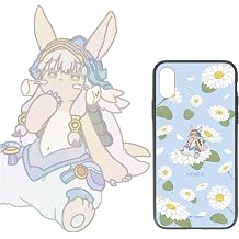 Made in Abyss Golden Tsuki Nanachi B Botania Corner Tempered Glass iPhone Case Compatible with iPhone 13/14