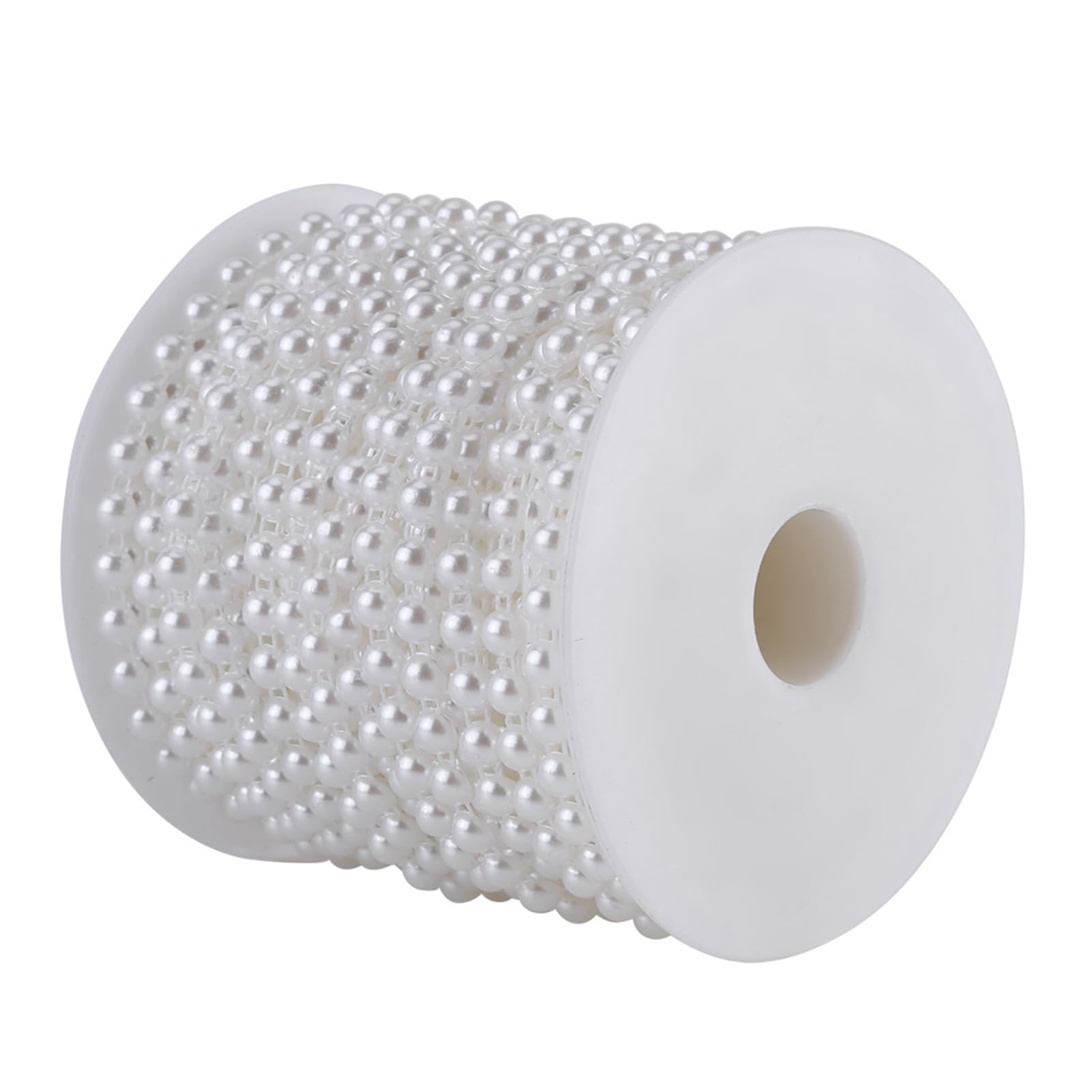 Guirlande perle 25m Oumefar blanche en coton pour customisation