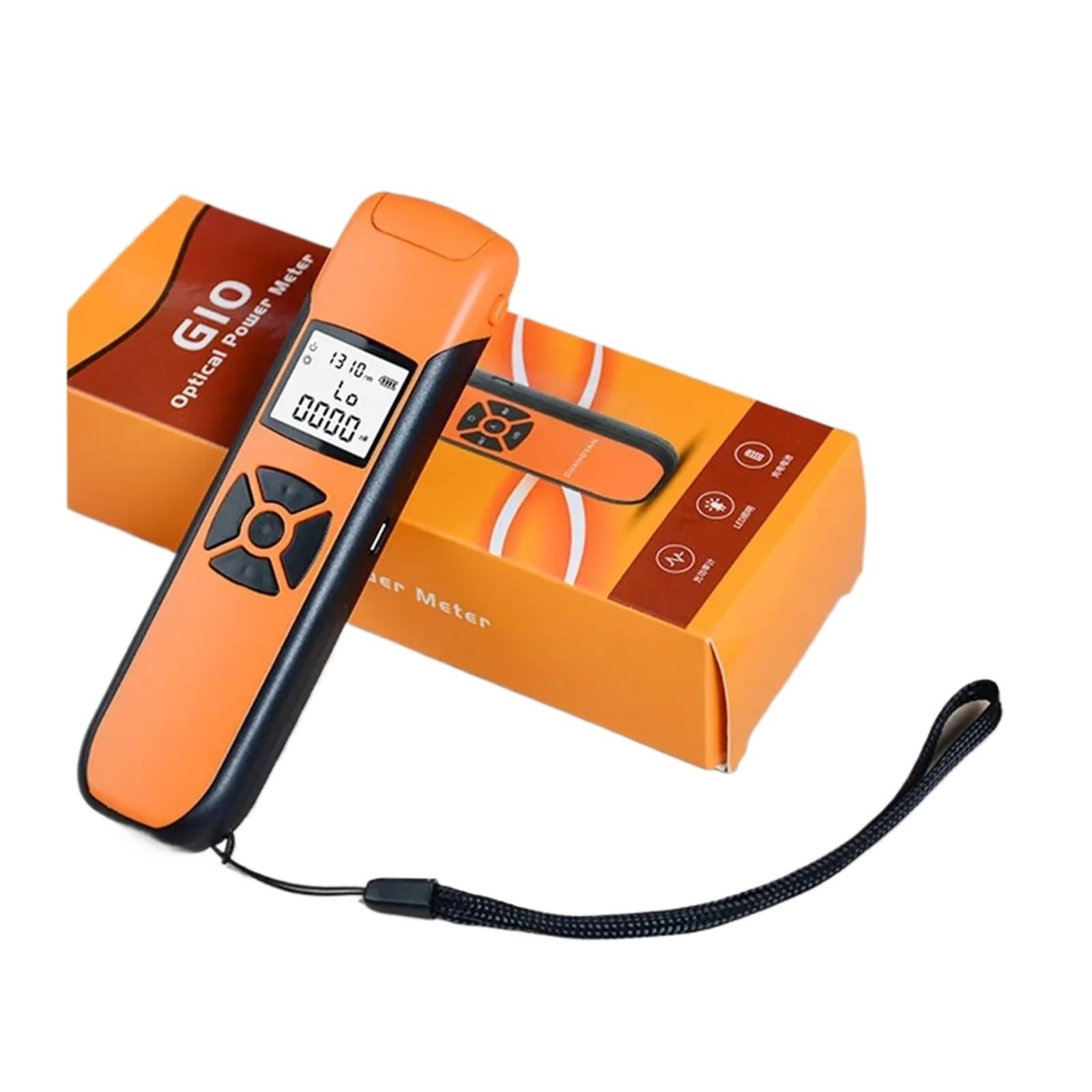 Digital Light Meter, High Precision Optical Power Meter G10 Rechargeable Battery FTTH Fiber Optic Power Meter with Flash Light OPM FC/SC/ST(-50 to 26dBm)