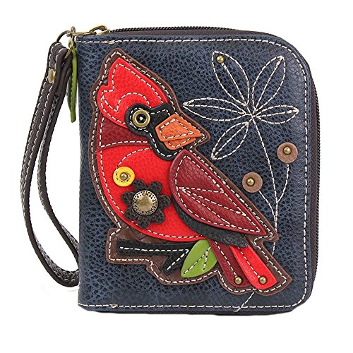 Chala Cardinal Zip-Around Wallet/Wristlet Bird Lovers