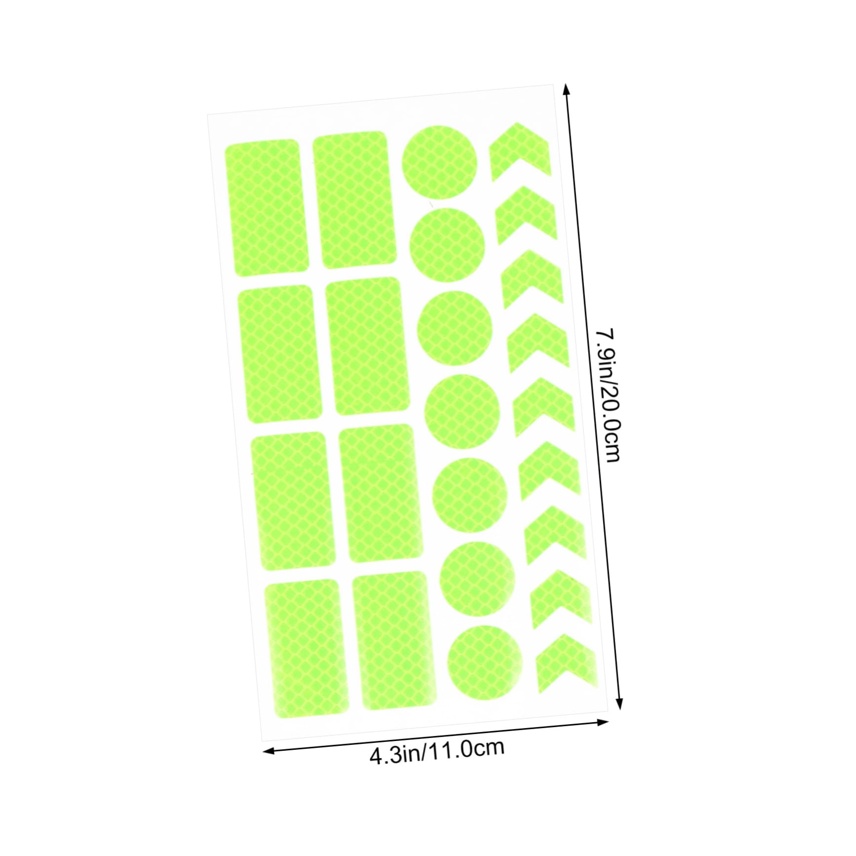 ifundom 1 Set Honeycomb Design Bike Reflective Stickers Decals for Night Safety DIY Reflective Strip Tape for Enhanced Visibility Bicycles Bright Warning Markers