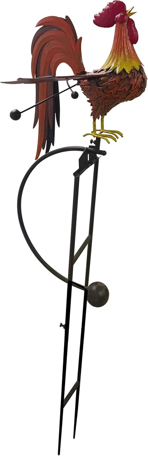 Amazon.com: Red Carpet Studios Garden Stake Metal Rocker Gardening Yard ...