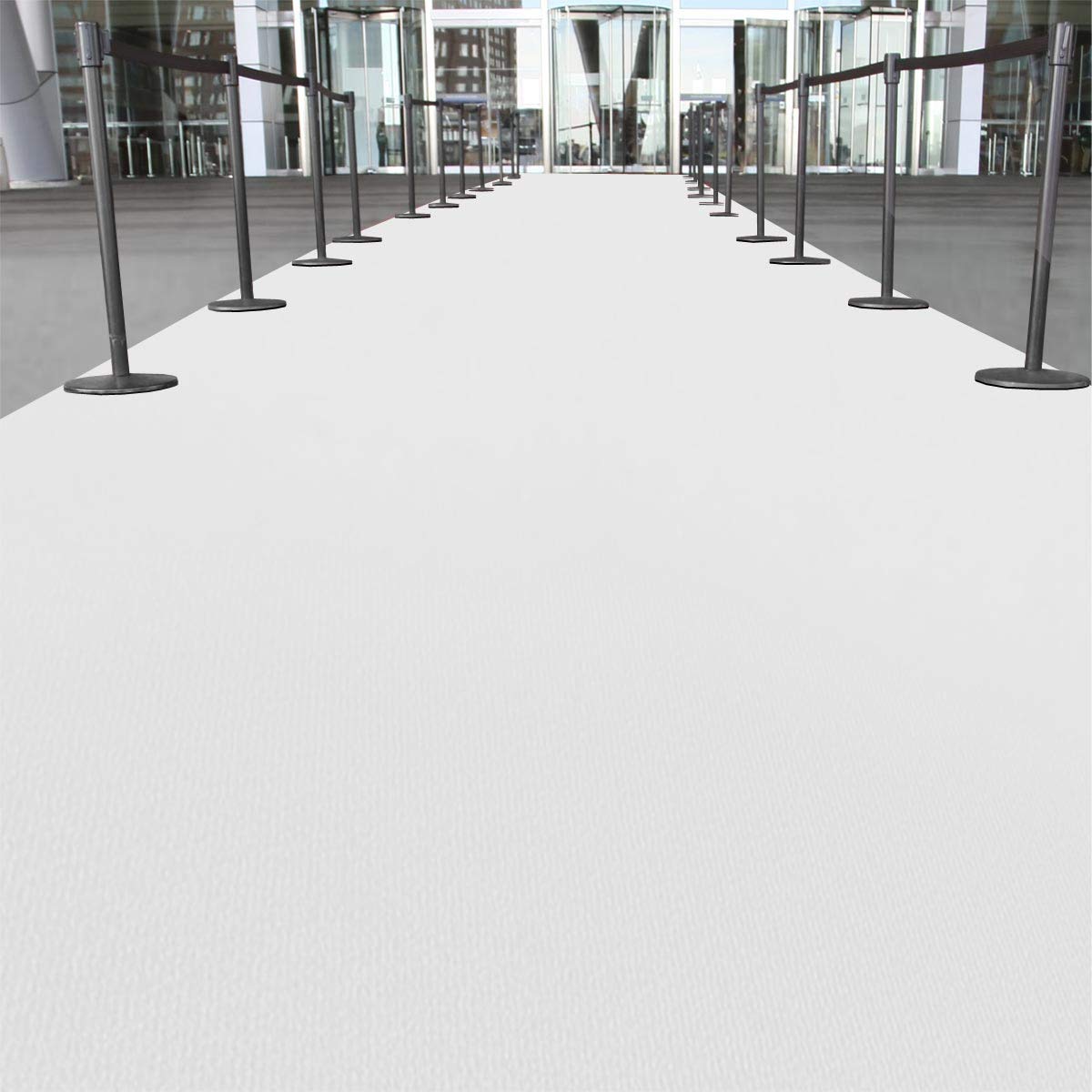 etm Tapis de cérémonie & Mariage | Tapis d'événement, VIP, Hollywood, de Gala & Autres fêtes | 18 Couleurs en 23 Tailles | Blanc - 100x1000 cm