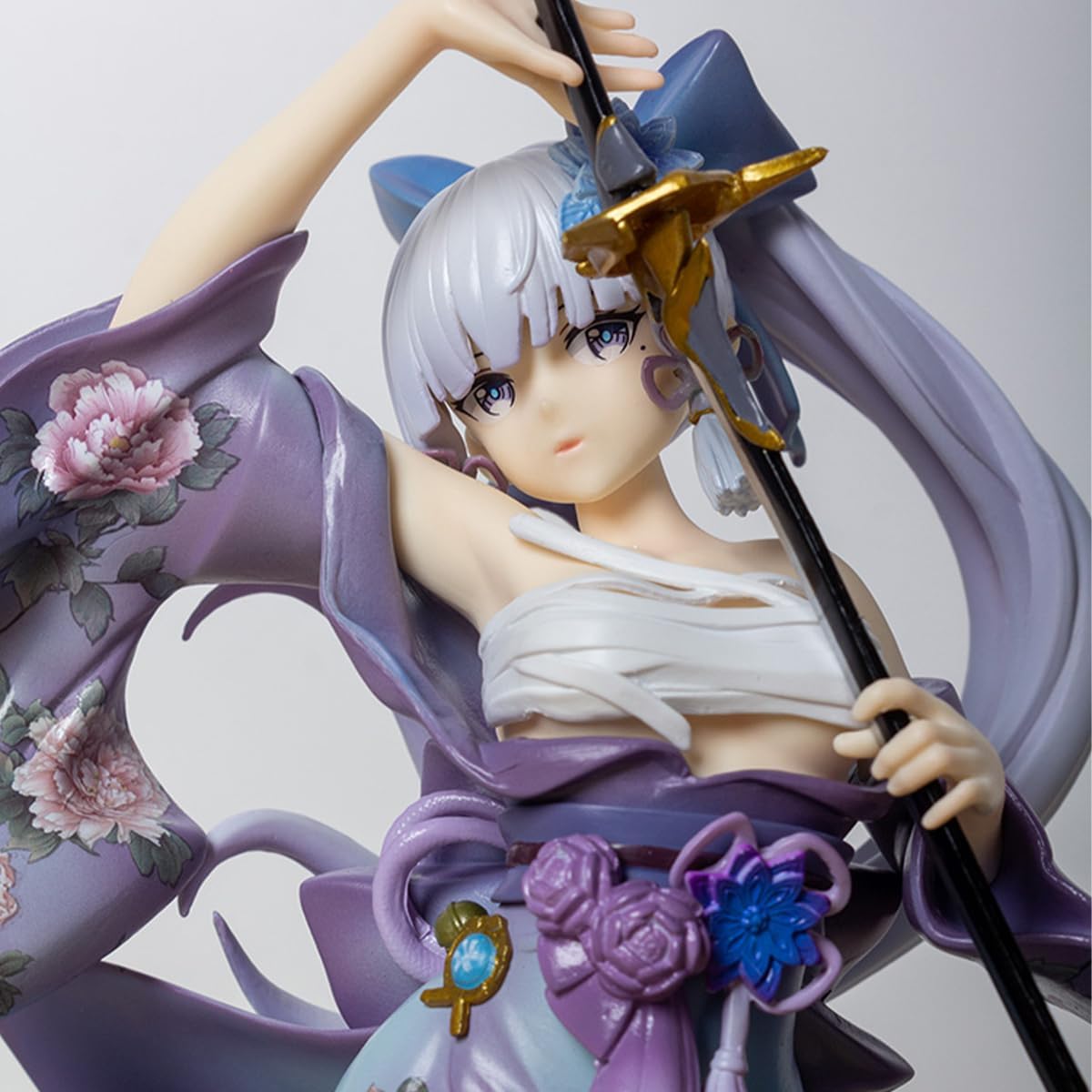 Kamizato Ayaka Figure Japanese Kimono 28CM 1/7 PVC Anime Game Character Model
