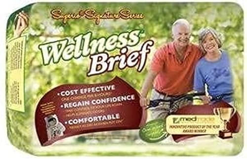 Unique Wellness Brief, Serie Superio, talla M (24-36 pulgadas de cintura), 12 unidades