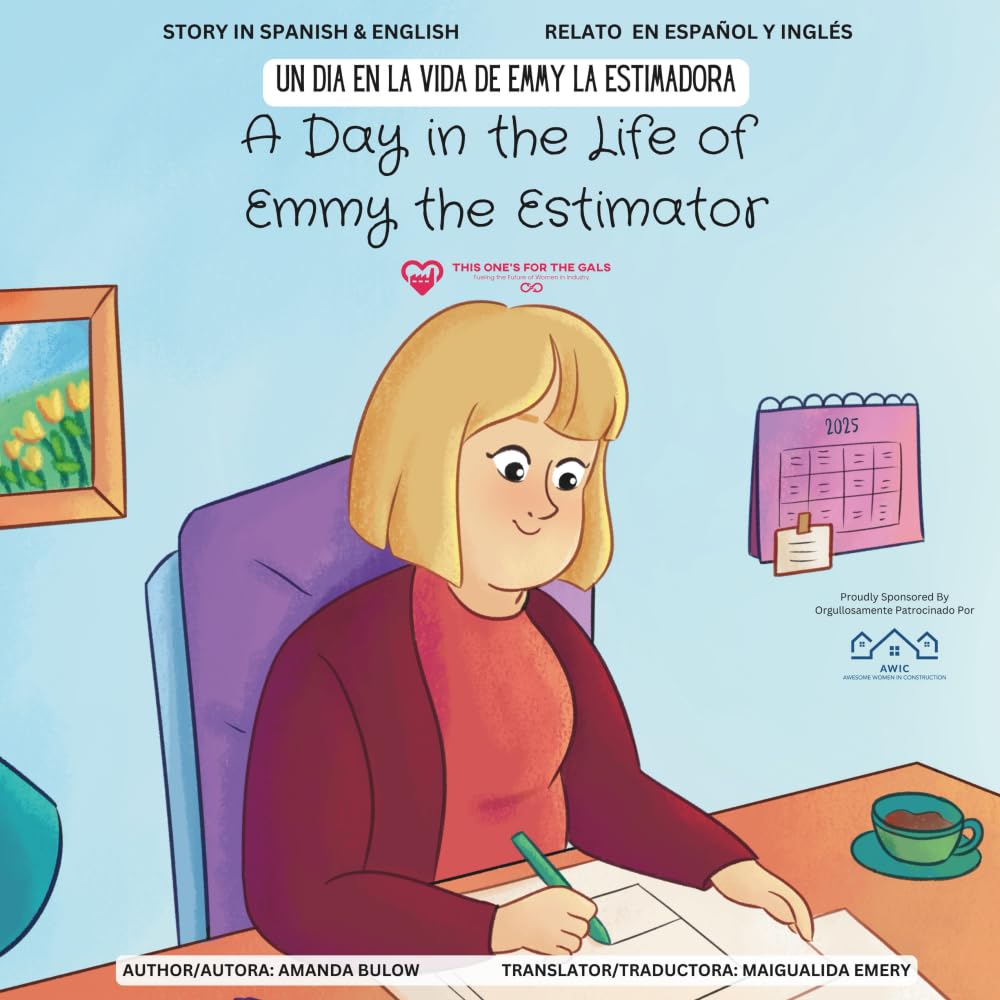 A Day in the Life of Emmy the Estimator (a Dual-Language Book) (English and Spanish Edition)