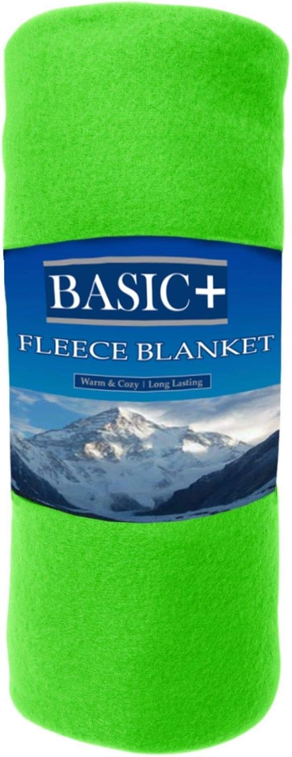 Wholesale Case Packed Fleece Throw Blankets & Decorative Furniture Covers Bulk Of 24 By Premium – 100% Soft, Warm Polyester – Solid Assorted, Individual Colors Available – 50x60 Size - Assorted colors