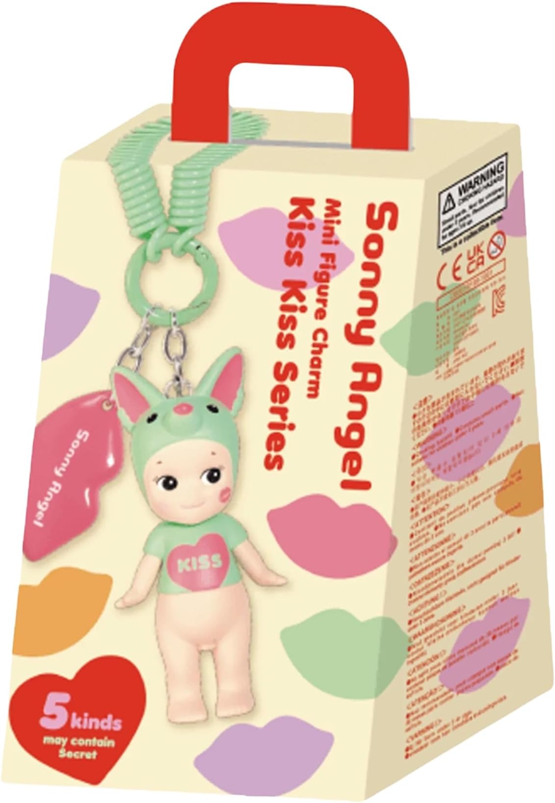 Kiss Kiss Keychain Charm Series (1) Assorted Sealed Blind Box Original Mini Figure, Limited Edition