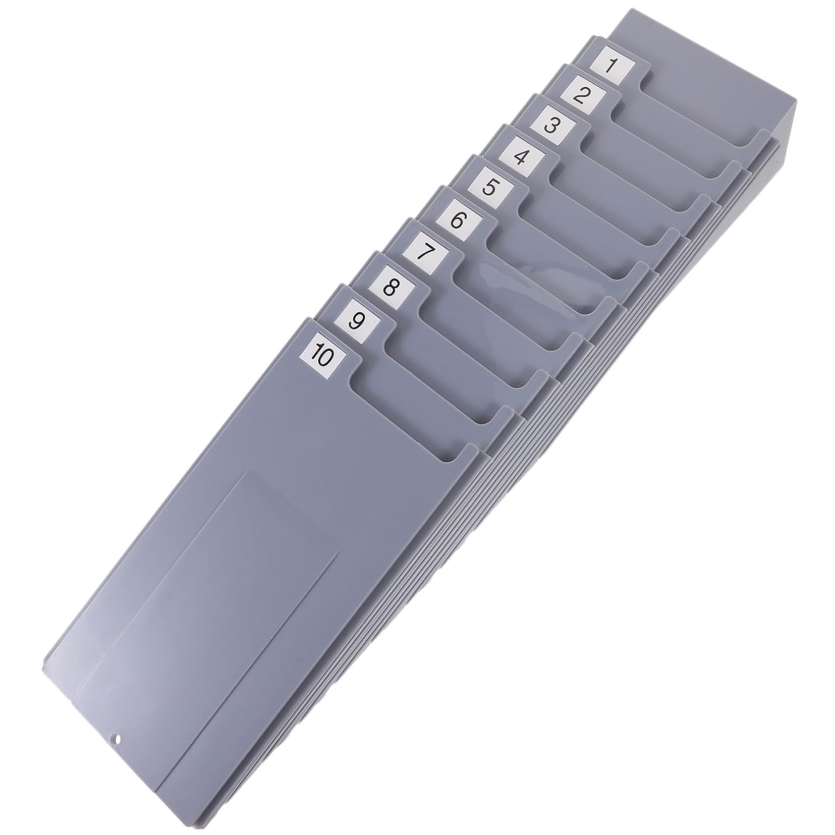 Présentoir de cartes de présence réutilisable et étagère de rangement murale lavable blanche