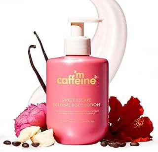 mCaffeine Sweet Escape Perfume Body Lotion | Niacinamide, Cocoa Butter & Shea Butter For Deep Moisturization | Lightweight, Non-Sticky | Fruity-Floral Fragrance | Body Lotion For Dry Skin - 300ml