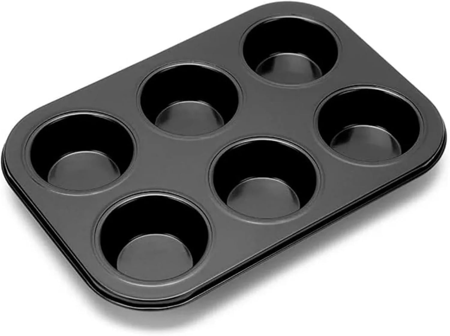 Muffin Pan 3pcs Muffin Pan 6 r12 Cups Nonstick and Cupcake, Brownie Cake Pans, Carbon Steel bakeware for Oven Baking Gray For Baking(12 holes)