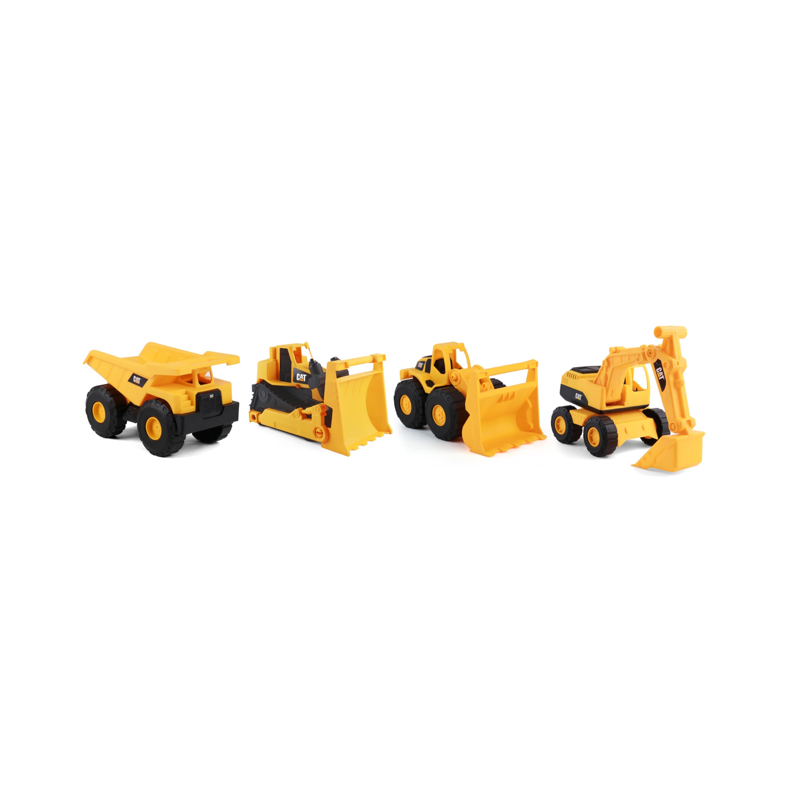 Image secondaire de Pack de 4 Véhicules de Construction CAT - Camion, Chargeur, Excavatrice, Bulldozer