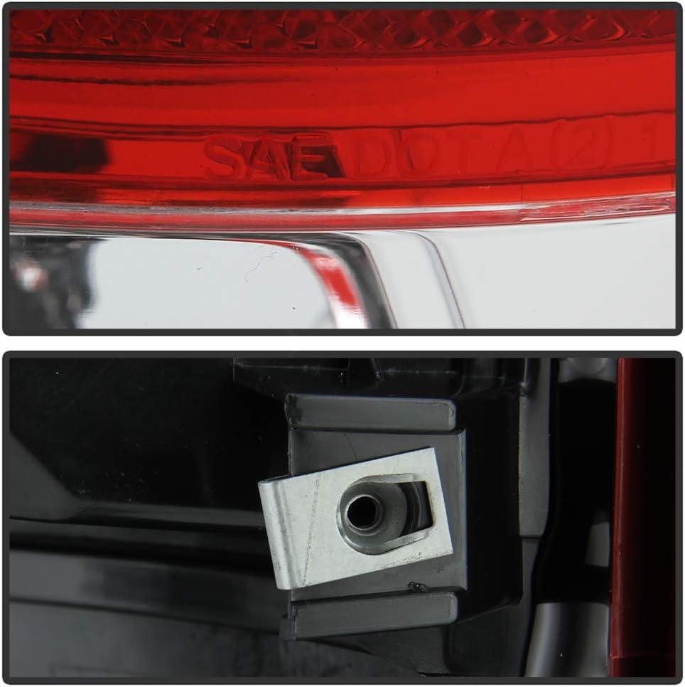 ACANII - For [Plug & Play] 2007-2013 GMC Sierra 1500 2500 3500HD Tail Lights Lamps Left+Right