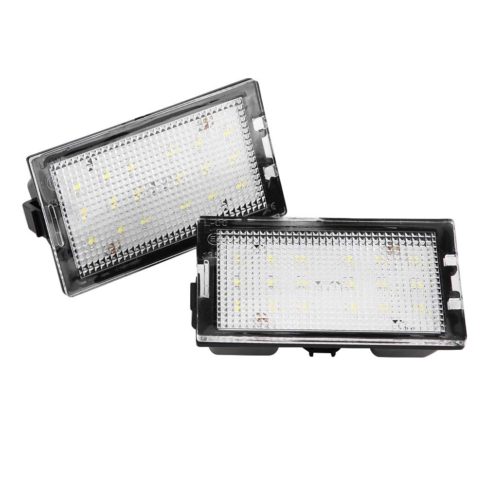 DEWIN Placa de Matrícula Luz Libre Error LED Luz de Matrícula Lámpara para Land Range Rover Sport L320 2005-2013 2Pcs