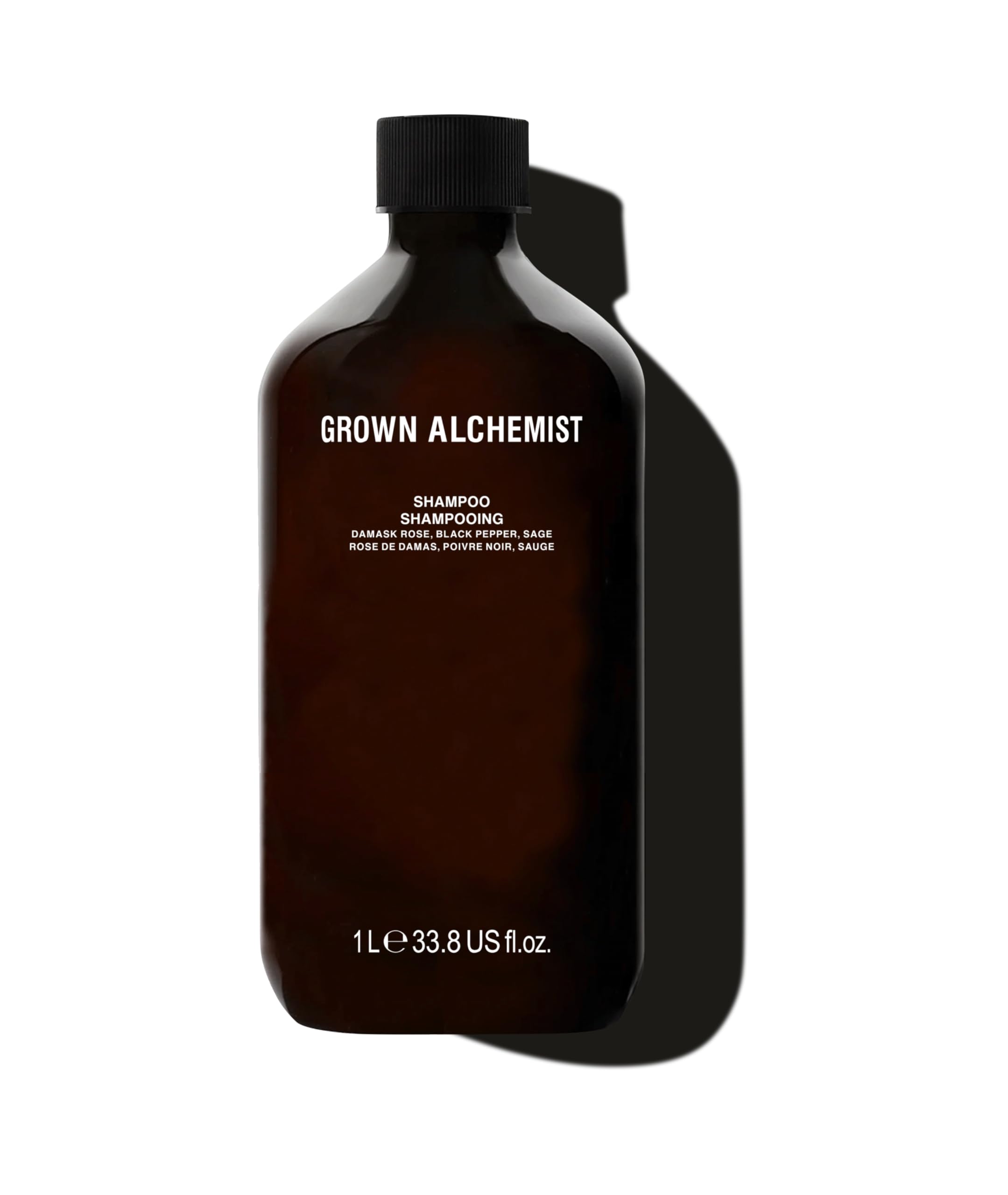 Grown AlchemistSulphate Free Shampoo Refill - Damask Rose, Black Pepper, Sage, Detox Shampoo - Hydrating, Clarifying, Deep Cleansing & Hair Strengthening - Natural Vegan Shampoo Formula - REFILL