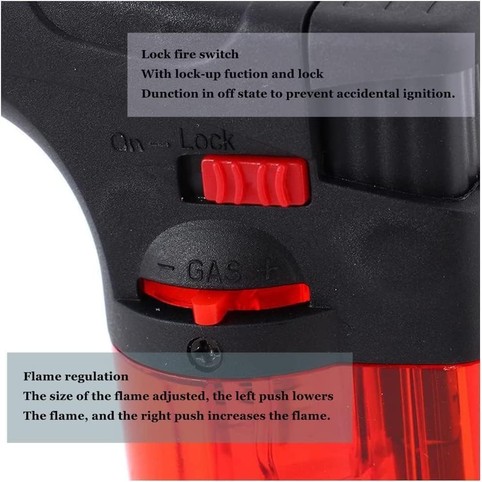 Image of Deal NUT Jet Flame Gas Lighter for Kitchen - Windproof Pocket Lighter for BBQs, Bonfire, Candle, Easy to Use (Multicolor, Pack of 1)