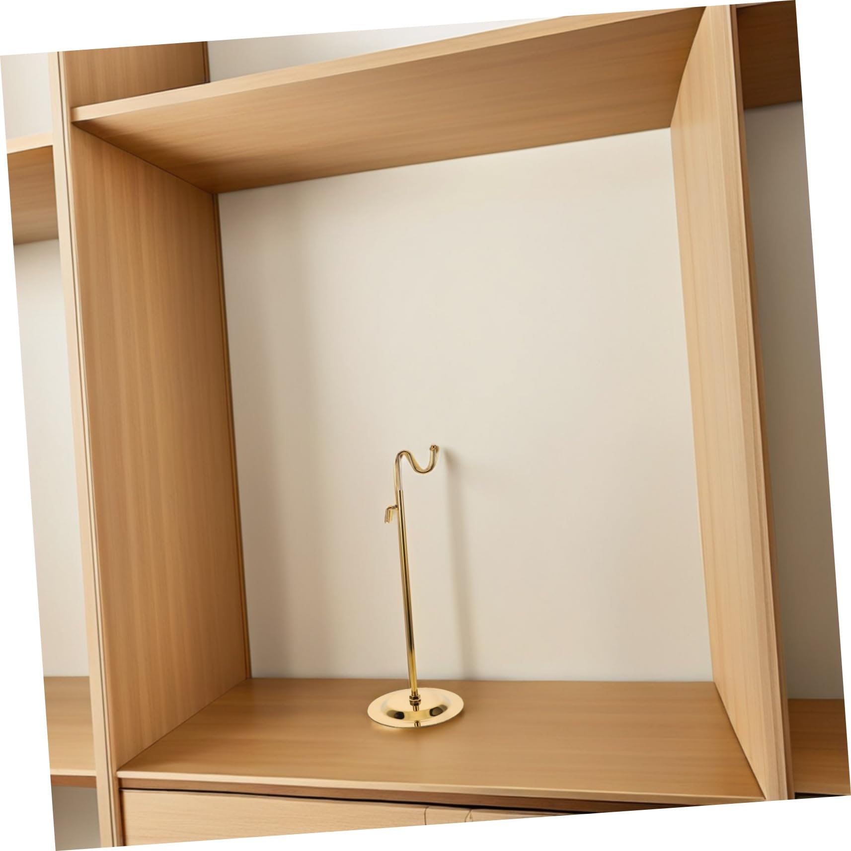 PRETYZOOM Expositor de Bolsos Metalico para Tienda Gancho Ajustable y Soporte de Sobremesa para Accesorios y Carteras