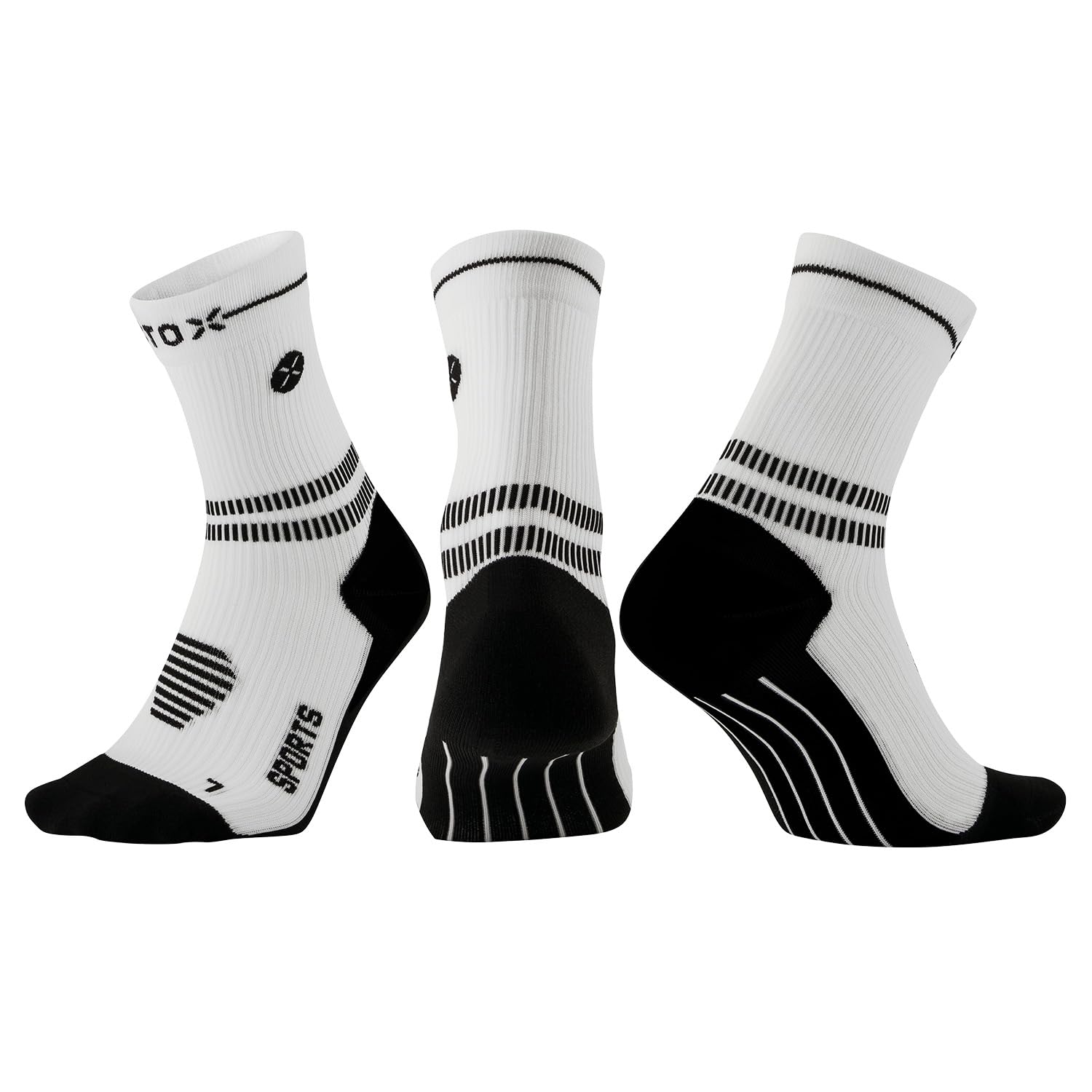 STOX Energy Socks, Skarpety sportowe, klasa kompresji 23-32 mmHg, wyściełana wkładka, krótkie skarpety