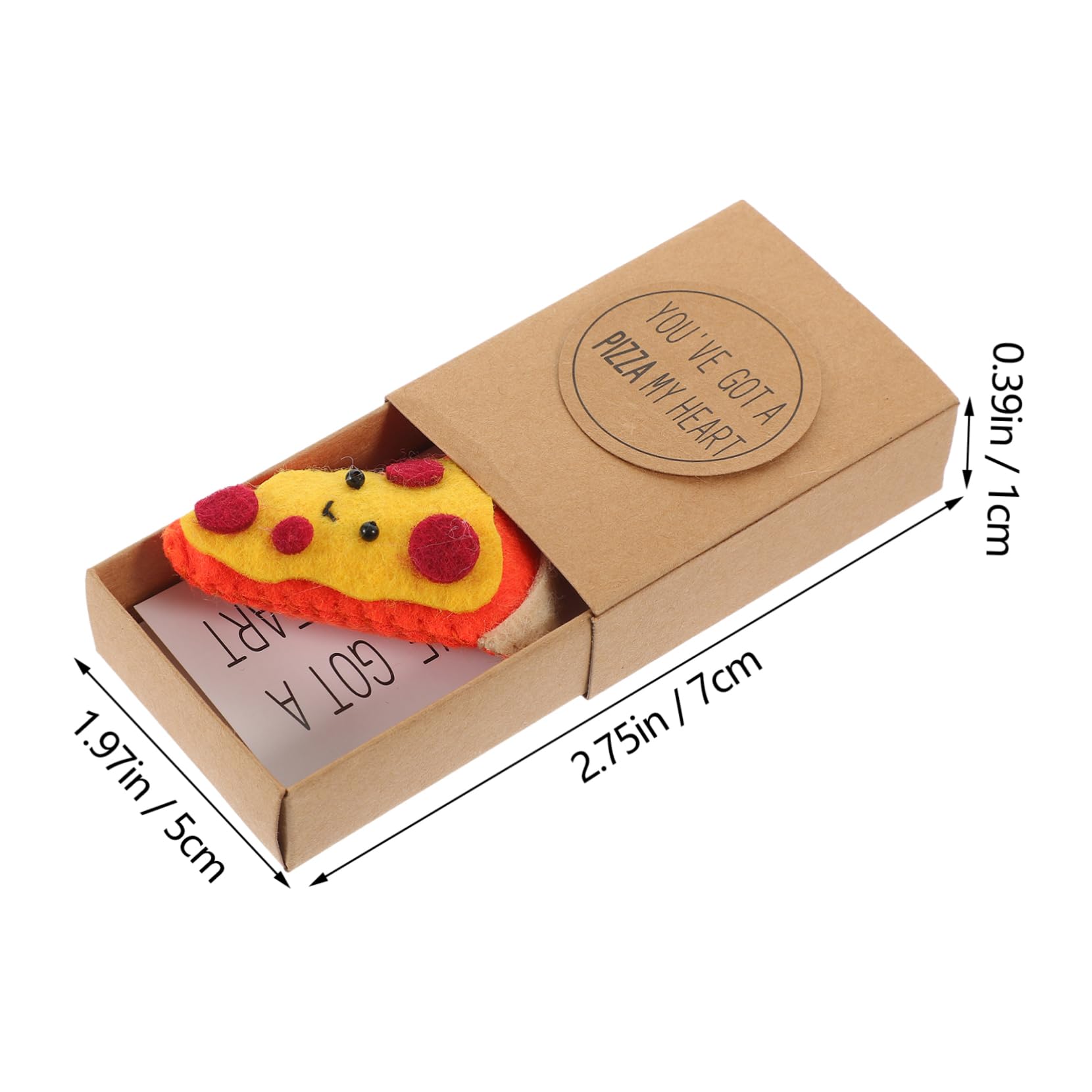 HOLIDYOYO Adorable Pizza present Box Creative Friendship Present for Birthdays Holidays Celebrations Unique Design with Excellent Workmanship for Friends Family