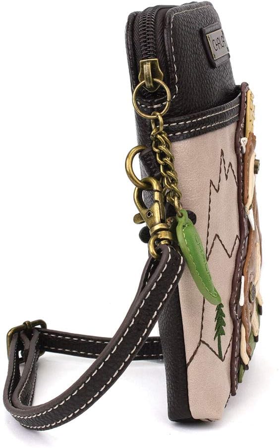 CHALA Farm Animal Collection Cell Phone Crossbody Purse-Women PU Leather/Canvas Multicolor Handbag with Adjustable Strap - Image 3