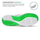 DSC Zooter XT Cricket Shoes | Material: PVC | Lightweight | Dual-Tone Outsole | Excellent Toe & Heel Protection | for Outdoor & Indoor Use | Color: White-Green | Size: 2UK /3US /34EU gallery image