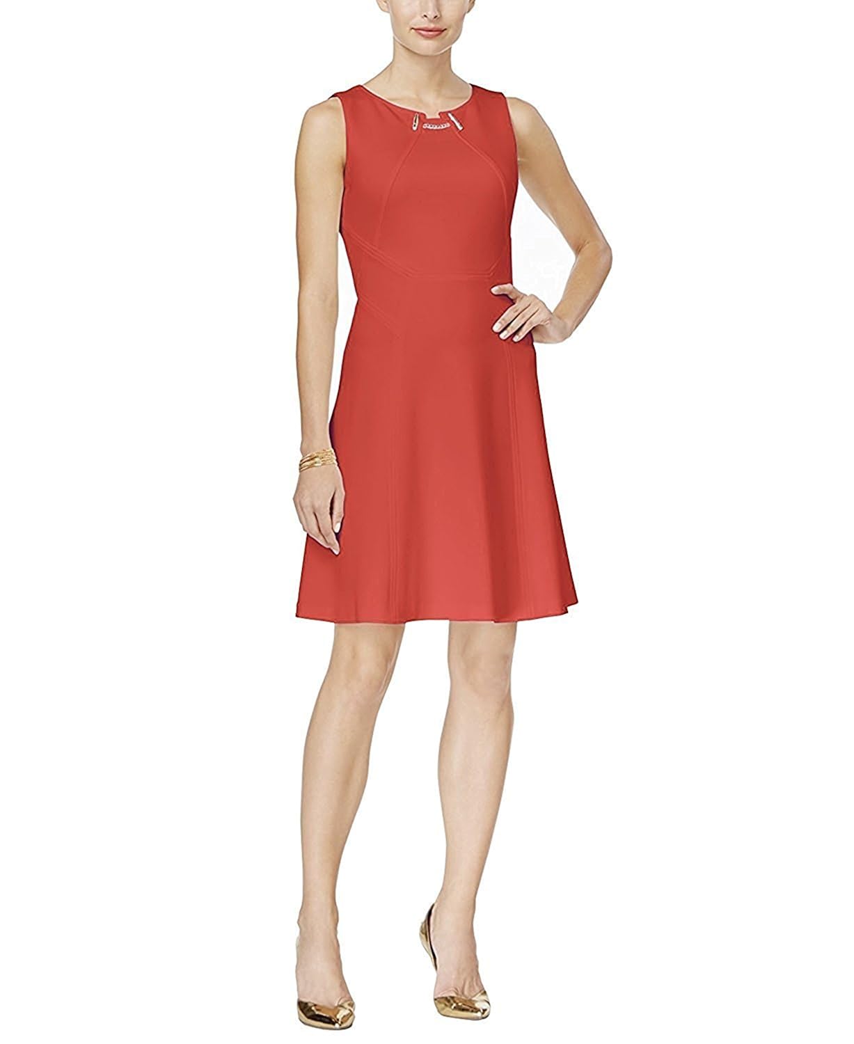 Ponte Scuba Toggle Sheath Dress 