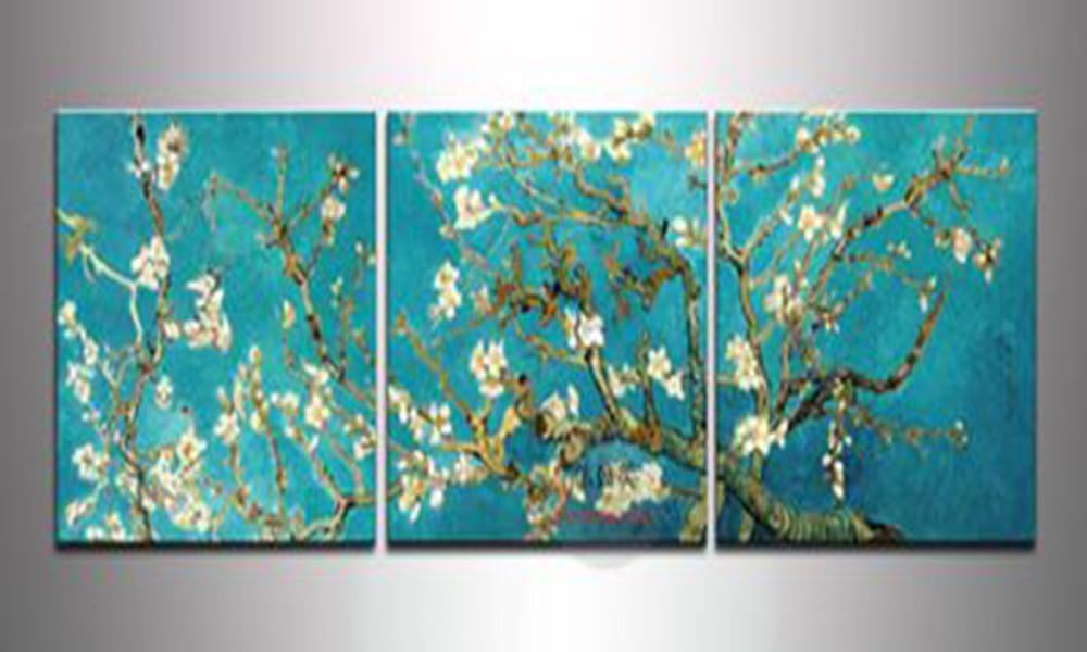 Garth 3 Panel Canvas Painting Art- Modern Abstract Wall Pictures for Living Room Modular Paintings Home Decoracion Oil Paintings Modern Fruit Picture -J-40x40cm3p with Frame