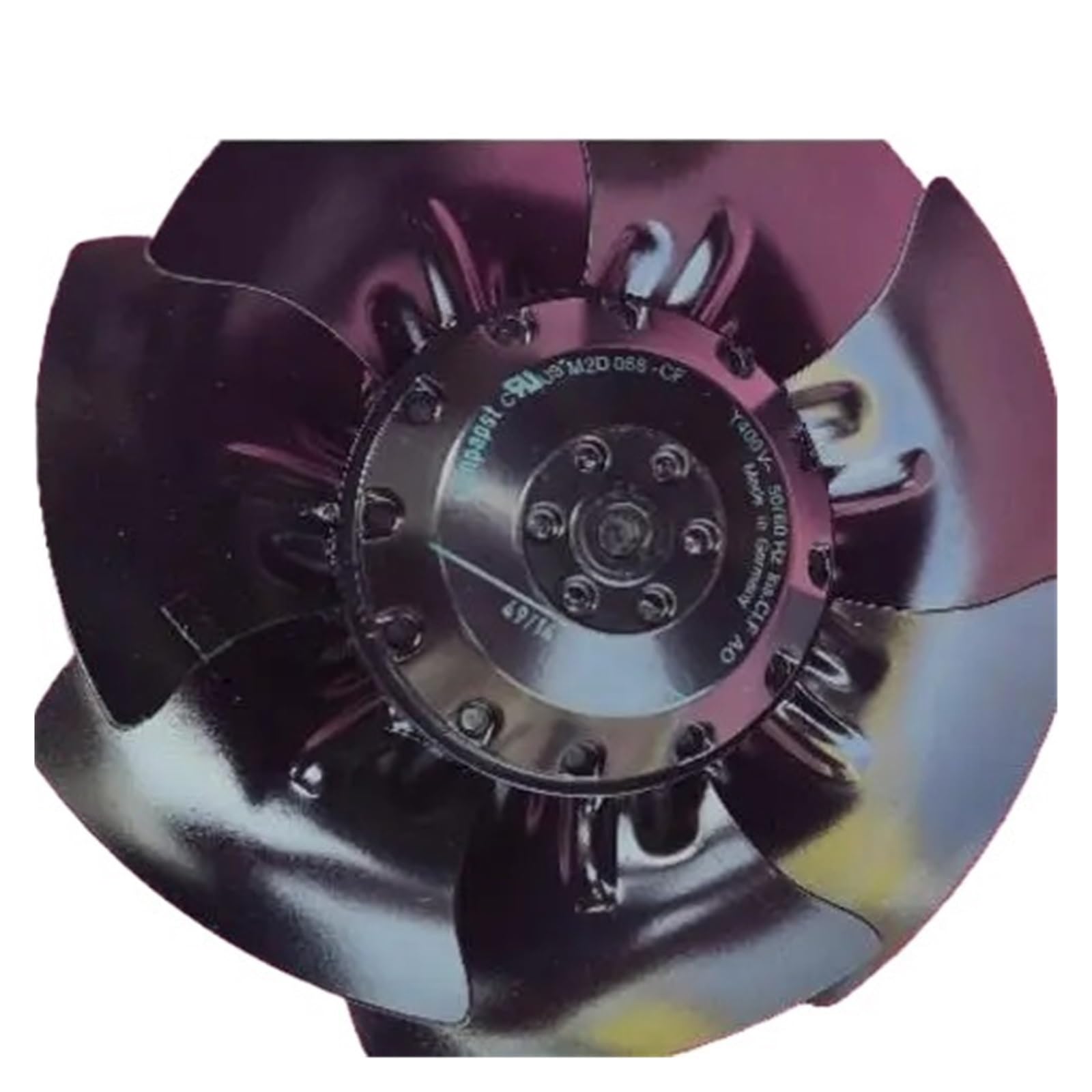 Ventilateur M2D068-DF 7 pales 400V W2D250-ED26-12 pour variateur de vitesse