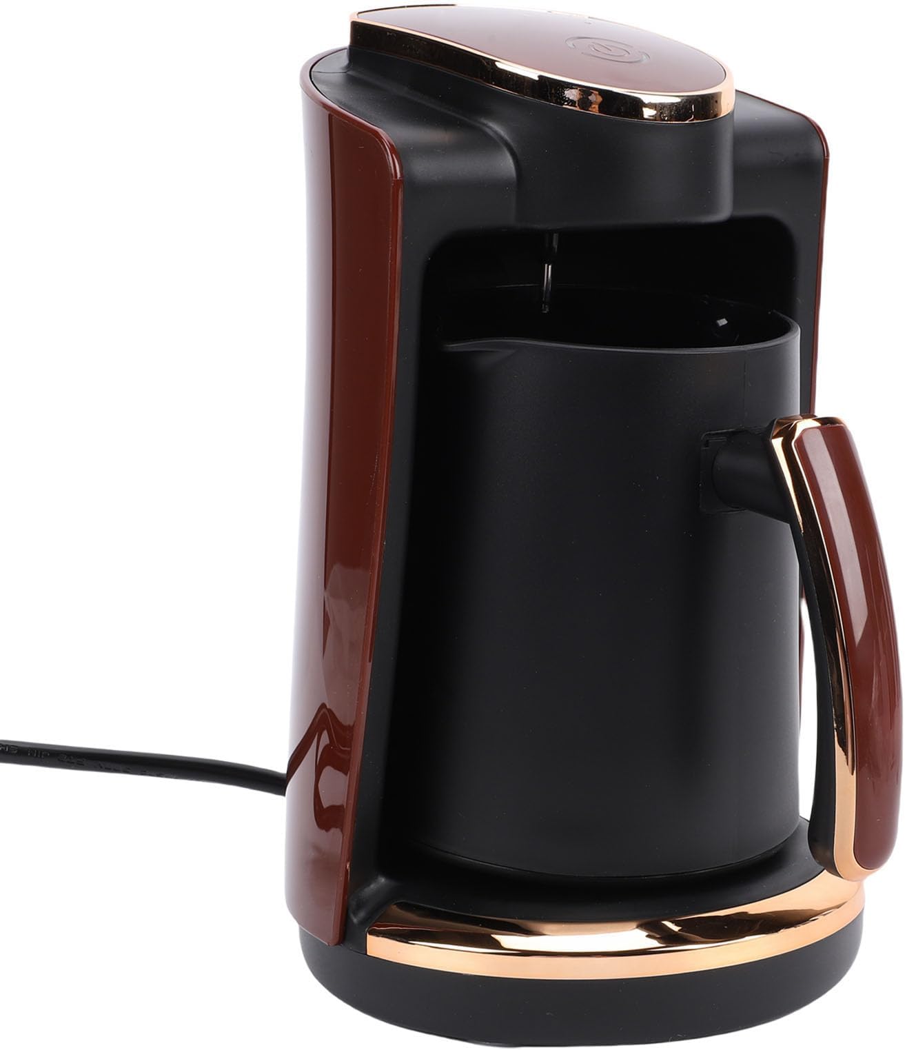 Asixxsix 550W Turkish Coffee Maker, 250ML Single Cup Automatic Turkish Greek Coffee Machine, Even Heating Electric Coffee Pot for Home Heat Water Tea