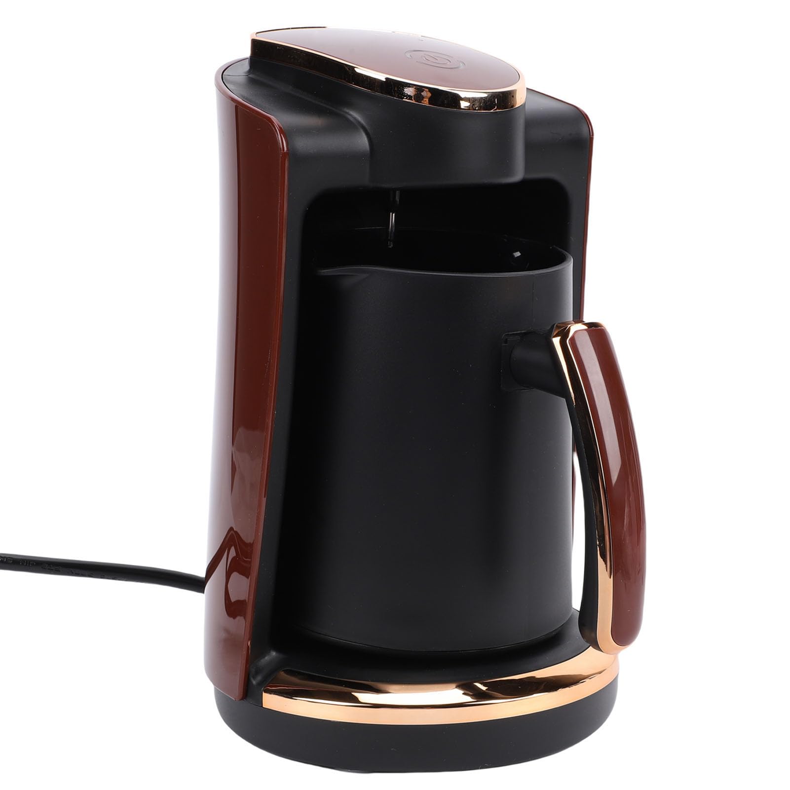 Asixxsix 550W Turkish Coffee Maker, 250ML Single Cup Automatic Turkish Greek Coffee Machine, Even Heating Electric Coffee Pot for Home Heat Water Tea