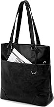 RAINSMORE Men's Tote Bag, Business Bag, Large Capacity, A4 13-inch Laptop Storage, Water Repellent, Vertical Type, With Zipper, For Commuting to Work or School