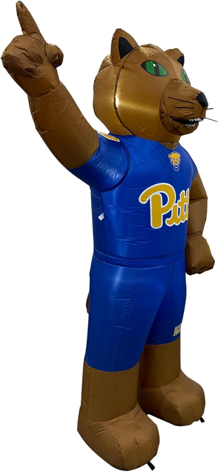 Logo Brands NCAA 7 FT Inflatable Mascot -Powerful 12V Blower & Fast Setup – LED Yard Decoration for Game Day, Tailgates, Holidays – NCAA Team Outdoor Décor