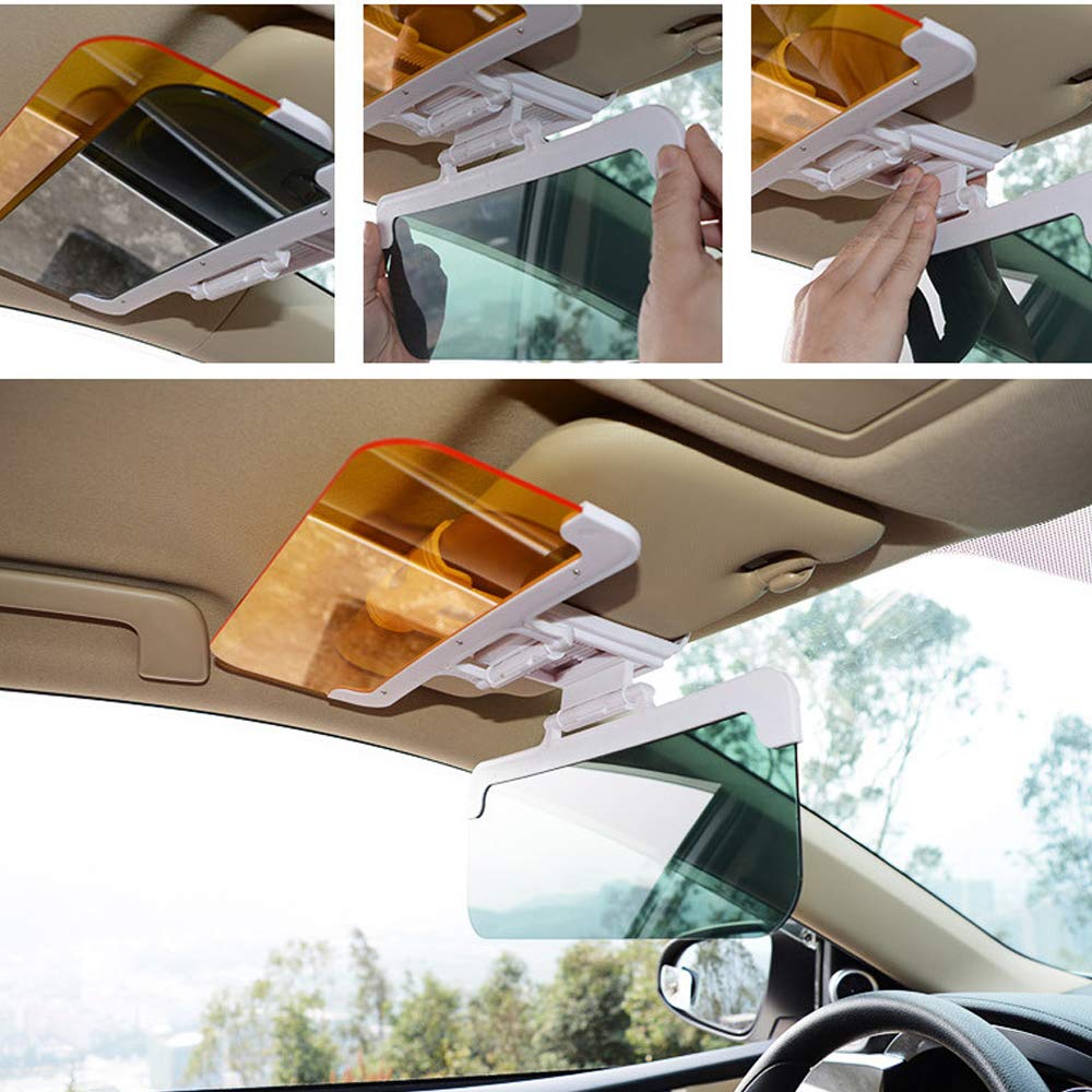 Extensor De Visera Solar Para Coche - Anti-deslumbramiento, Clip-on, 30x15 Cm, Ideal Para Conducción Diurna Y Nocturna
