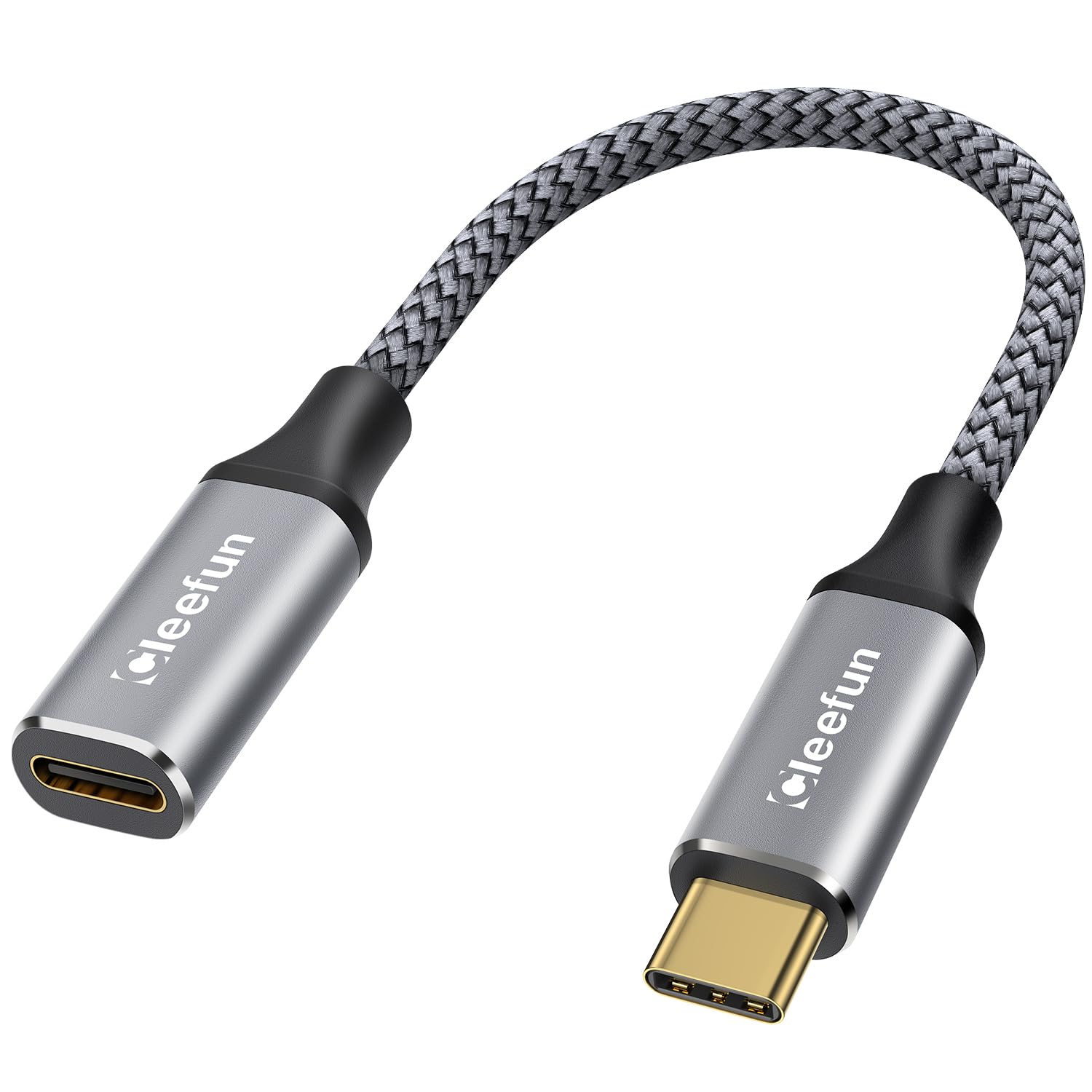 CLEEFUN USB Type C 延長ケーブル 短い 30cm/0.3m USB 3.1 Gen2(10Gbps) タイプc 延長コード