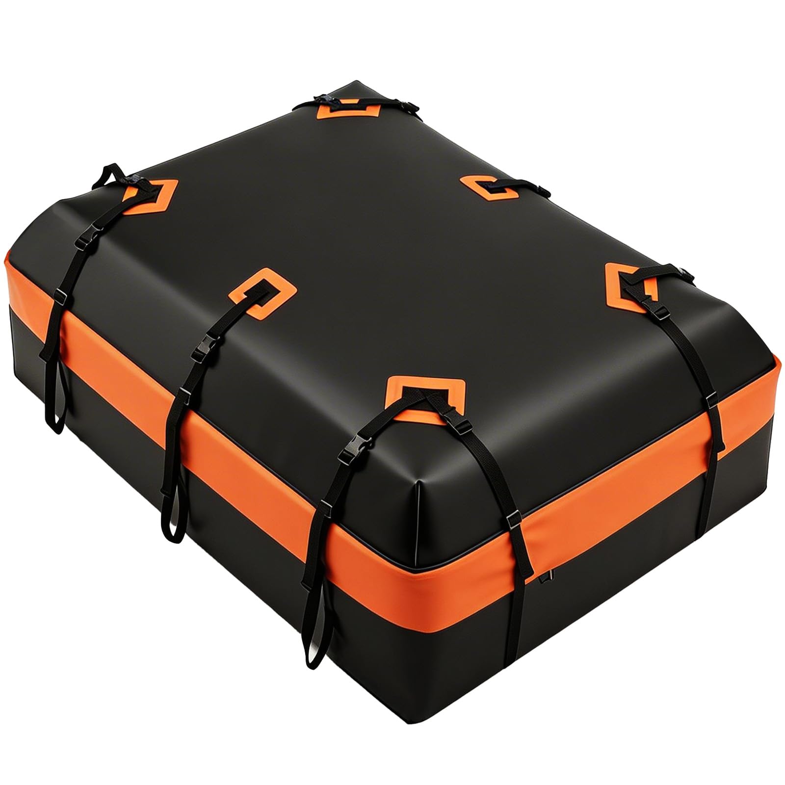DUMOS Car Rooftop Cargo Carrier 20 Cubic Feet, Car Roof Waterproof PVC Bag, with Anti-Slip Mat,Combination Luggage Lock, Reinforced Straps & Door