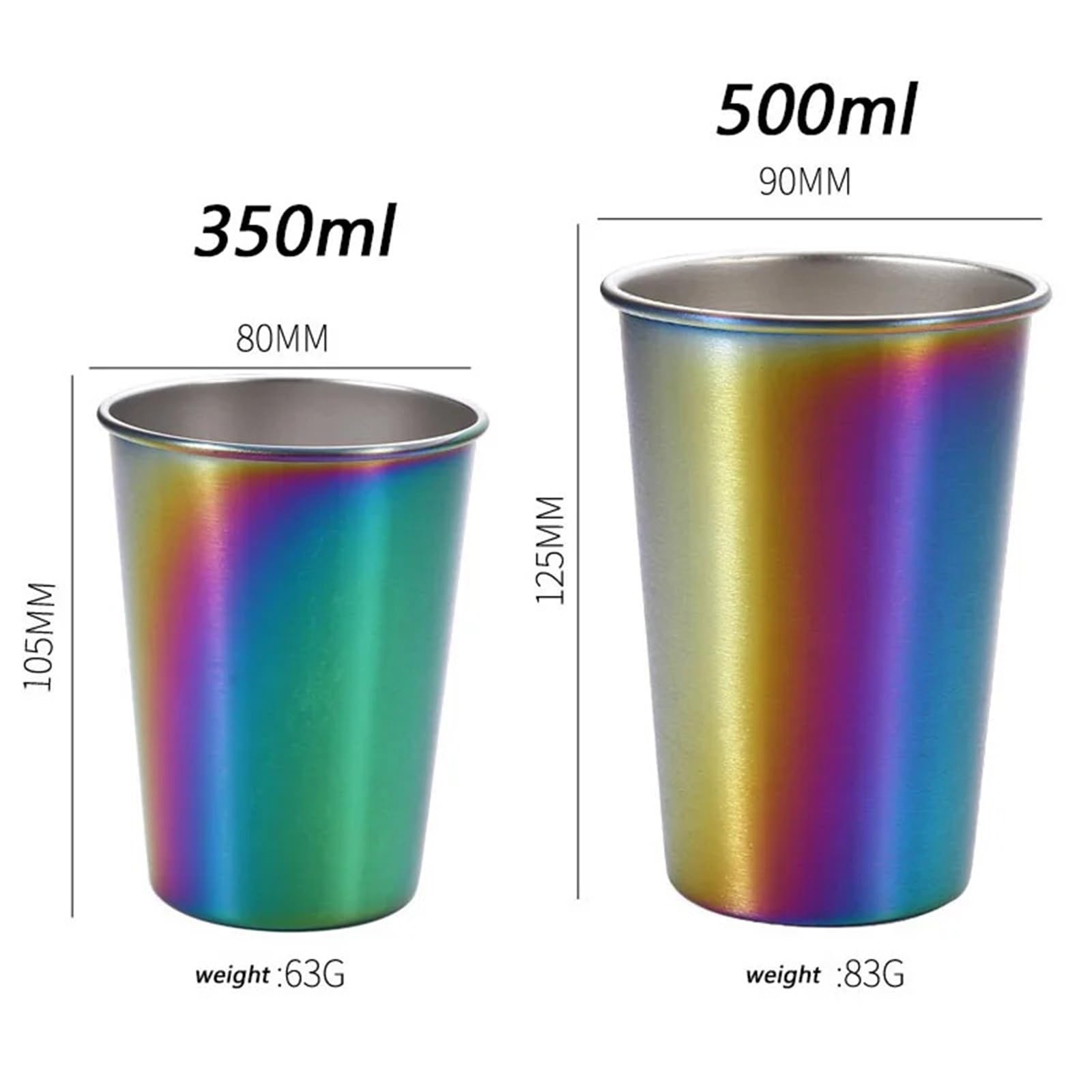 1 Taza de Acero Inoxidable 304