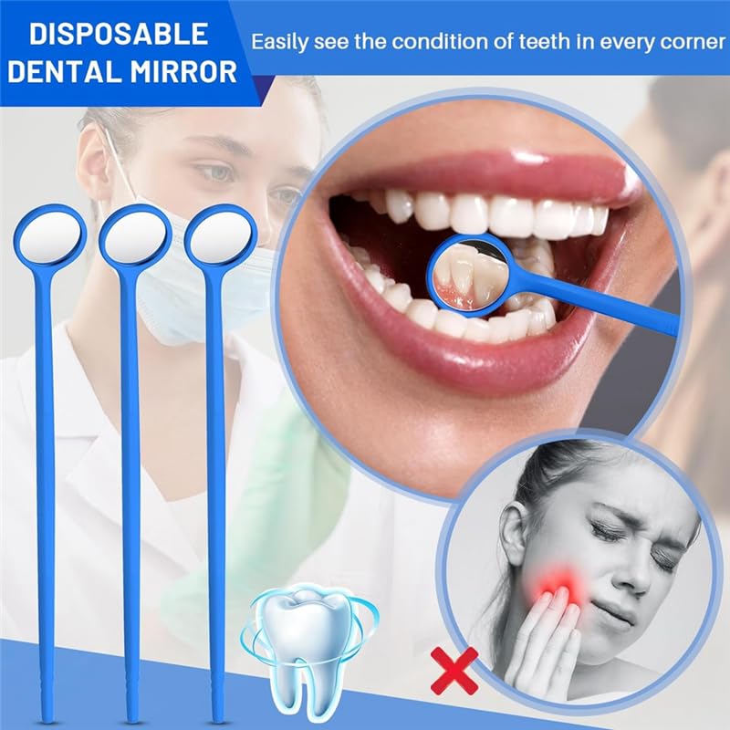 Espejo bucal desechable dental antivaho empaquetado individualmente