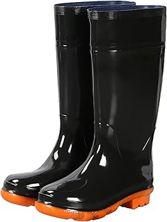 Zapatos de lluvia altos Zapatos de goma de PVC para hombre en tubo Zapatos de agua Fabricante Masculino Trabajo suela de tendón antideslizante Botas de lluvia Zapatos de moda para hombre