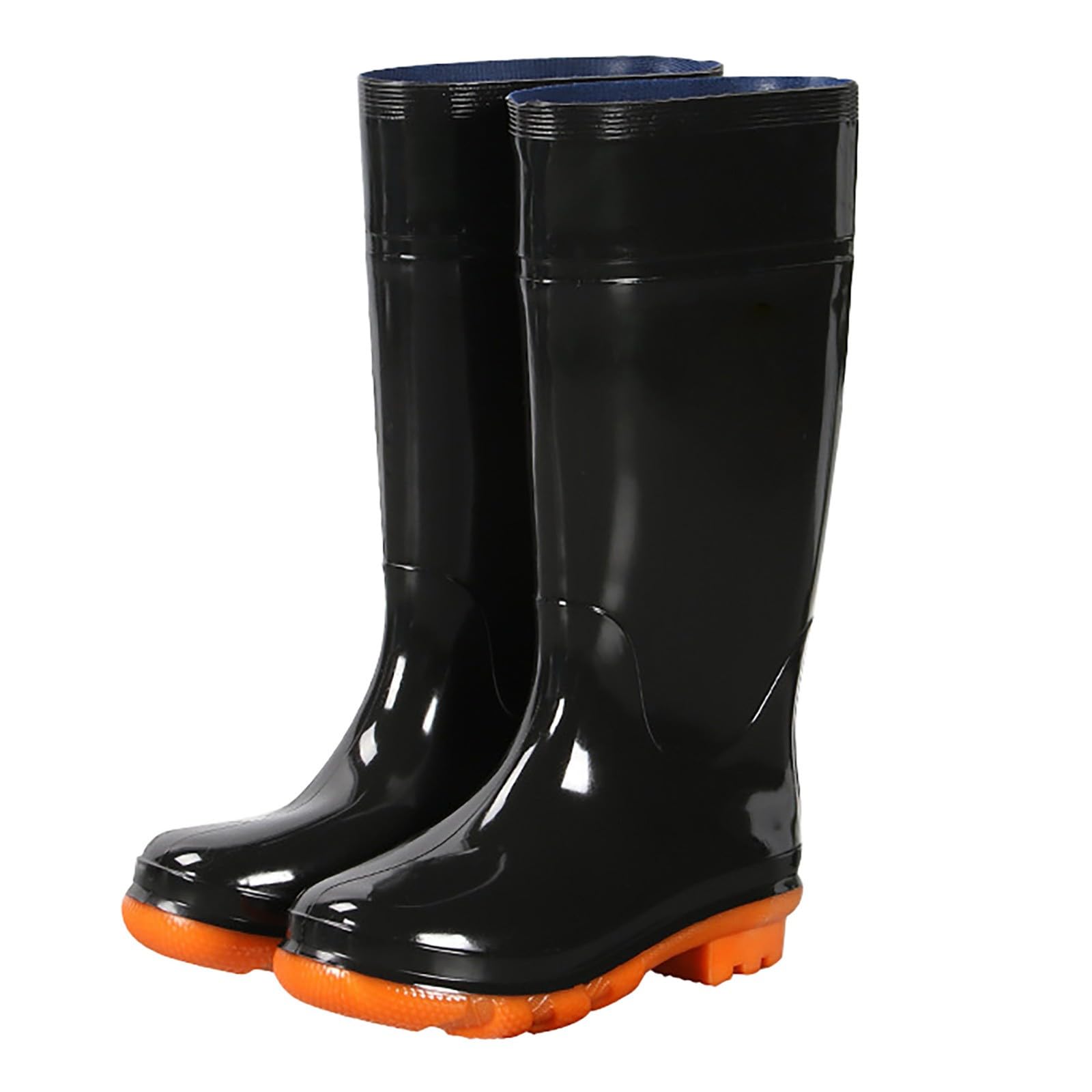 Botas de goma para hombre, botas de lluvia largas, botas de lluvia antideslizantes, botas de goma impermeables, botas de goma Wellington, botines de goma, botas de lluvia para exteriores, botas de