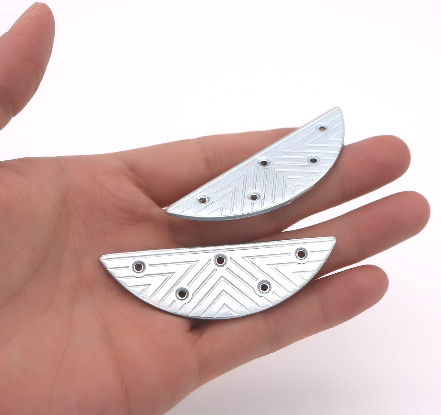 Metal Heel Plates 3 Pairs Sole Repair Kit with Screw Nails Shoes Heel Taps Tips Repair Pad for Shoes and Boot