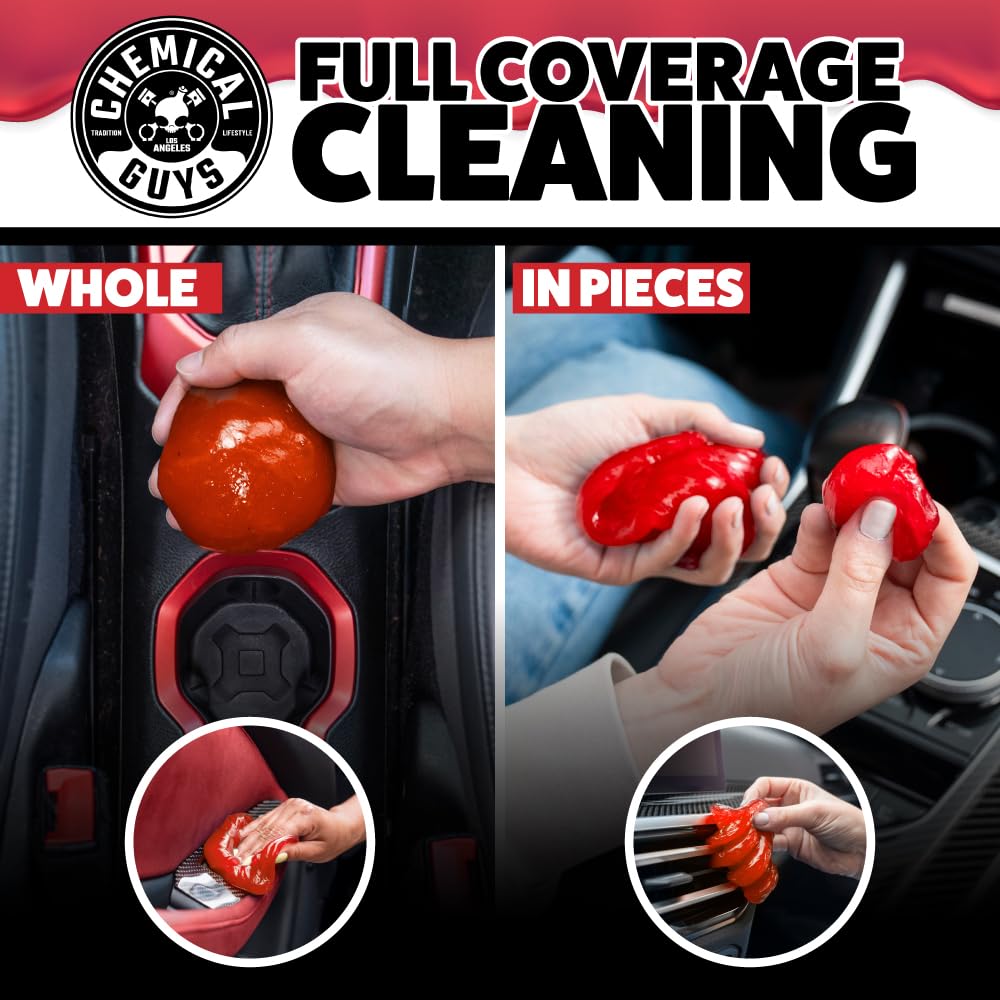 Chemical Guys Sticky Icky Car Cleaning Gel Sweet Strawberry Interior Car Cleaner Reusable Automotive Crevice Interior Dust Cleaner — view 5