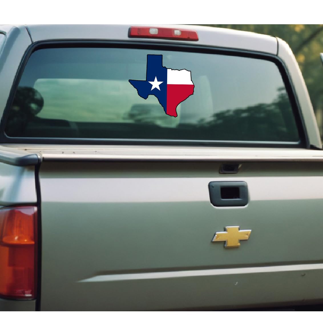Adesivo a forma di bandiera dello stato del Texas, in vinile, impermeabile, decalcomania di Lone Star (45,7 x 45,7 cm)