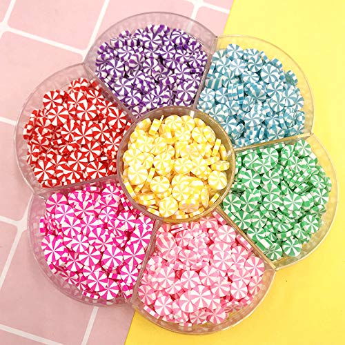 1Box Mix Heart Star Candy Fimo Polymer Clay Sprinkles for Crafts Nail Arts Scrapbook Decoration DIY Slime Mud